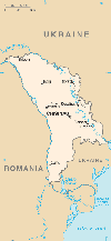 Map of Moldova.