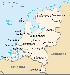 Map of the Netherlands.