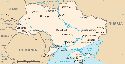 Mape of Ukraine.