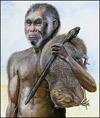 "Hobbit" (Homo floresiensis)  artist's reconstruction.