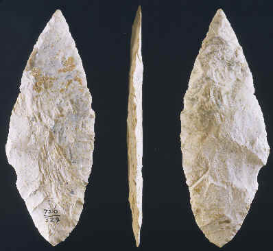 Solutrean Laurel-Leaf Point from the Le Ruth Site, Southwestern France 