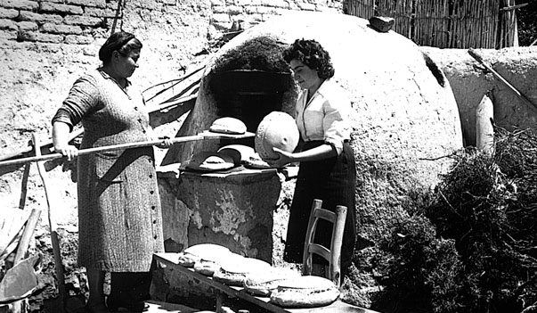 Bread baking in Cyprus.