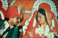 UMD Graduate meets his arranged bride at wedding ceremony.