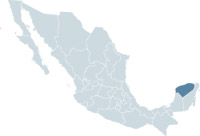 Location of Yucatan map.