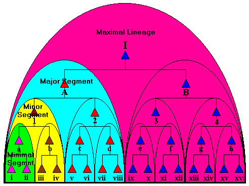Segmentary lineage diagram.