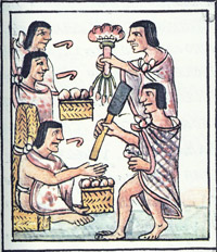 Aztec feast.