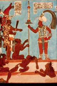 Detail of Bonampak Mural