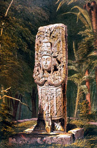 Maya stelae of Copán, Honduras,  Frederick Catherwood, 1839