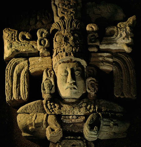 Copan, Honduras.  Corn God.