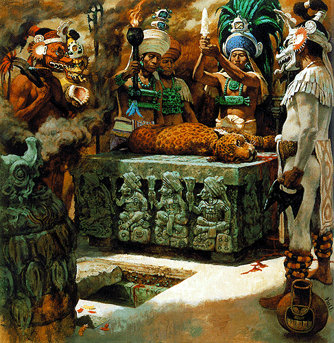 Ritual, Altar Q, Copán, Honduras