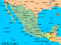 Map of Chiapas