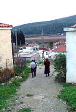 A walk in Vasilika, Greece, 2006.
