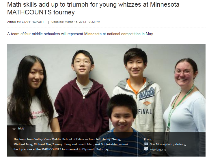 Minnesota Mathematics Student Team