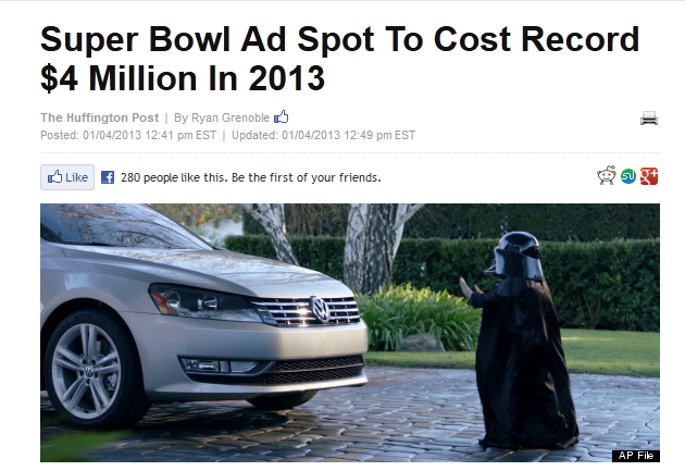 Superbowl Ad Costs