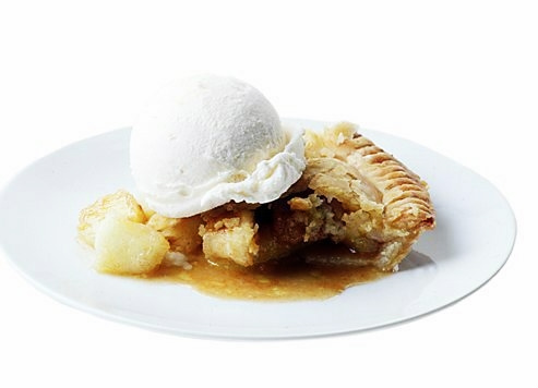 Apple pie and ice cream.
