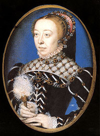 Catherine de' Medici, attributed to François Clouet, c. 1555.