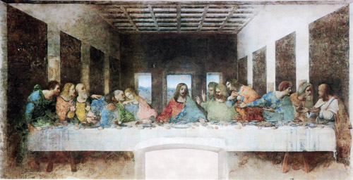 The Last Supper, Leonardo da Vinci, 1498.