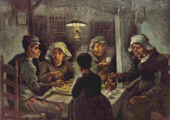 Vincent Van Gogh: "Potato Eaters", Nünen, April 1885, Oil on Canvas.