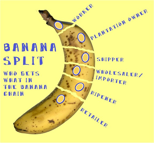 Banana value chain split.