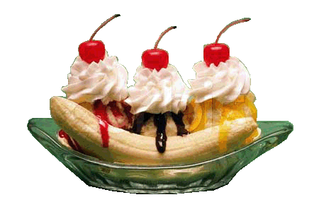 Banana split.