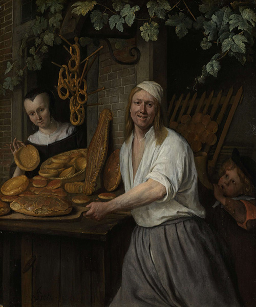 Baker Arent Oostwaard and his wife Catharina Keizerswaard, Jan Havicksz. Steen, 1658 