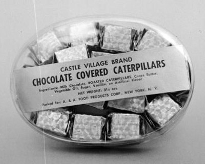 Chocolate covered catepillars.