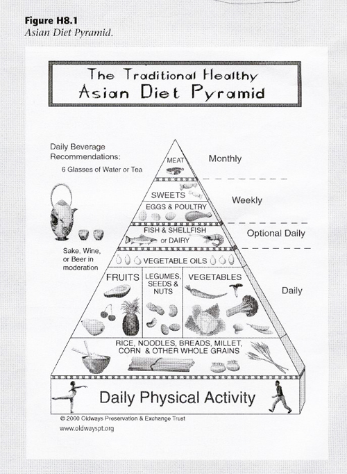 Asian food pyramid.