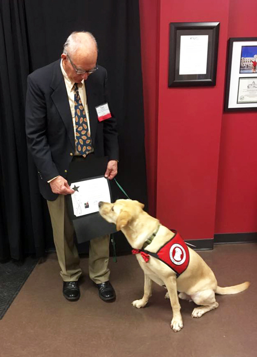 Tim and Bentley at Can Do Canine Graduation