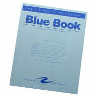 Blue book for exams.