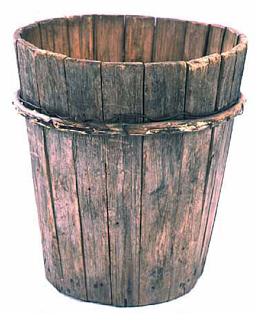 Ojibwe wood rice-threshing mortar, not later than 1959.