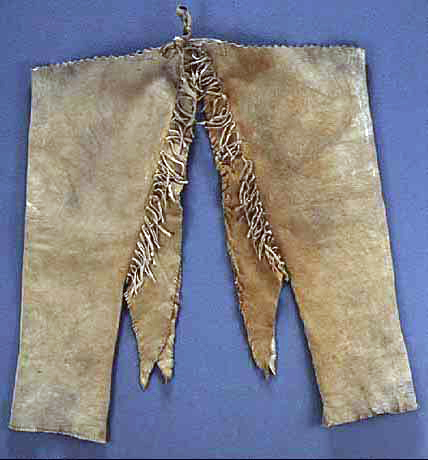 Ojibwe leather leggings, Not earlier than 1875 - Not later than 1900.