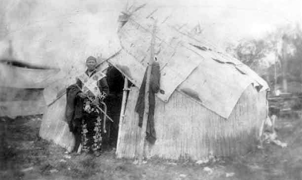 Chippewa Grand Medicine Lodge, White Earth, ca. 1910.