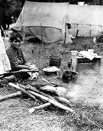 Making fry bread, 1933