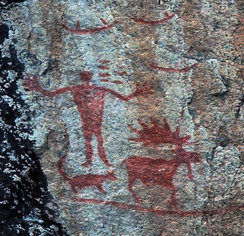 Pictograph from Hegman Lake, Minnesota.