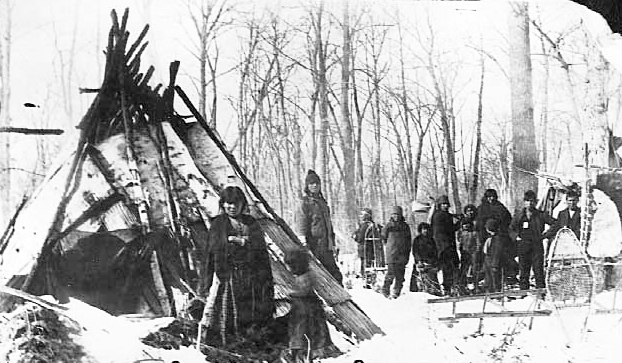 Chippewa camp, South Harbor, Minnesota.