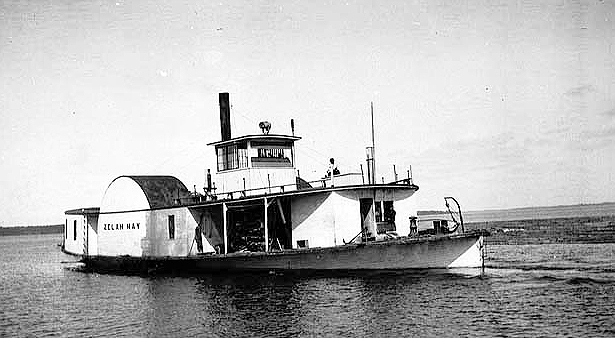 Zelah May on Cass Lake, ca. 1915.