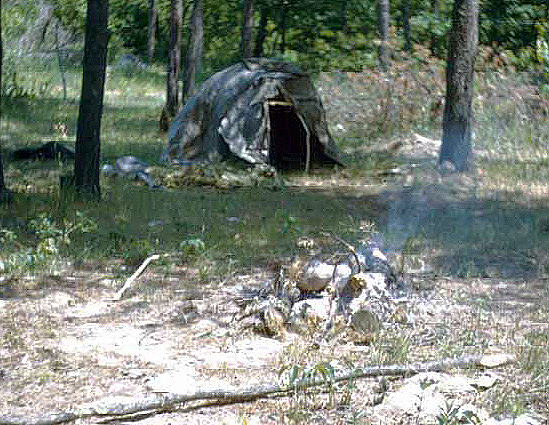 Sweat Lodge, Squaw Point, Leech Lake, 1948.