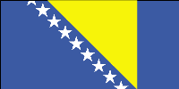 Flag of Bosnia and Herzegovina.