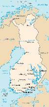 Map of Finland