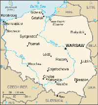 Map of Poland