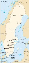 Map of Sweden