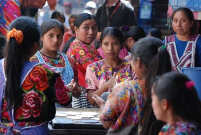 Mayan Women Making Corn Tortillas