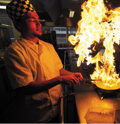 Chef from The Balti Triangle, Birmingham, England.