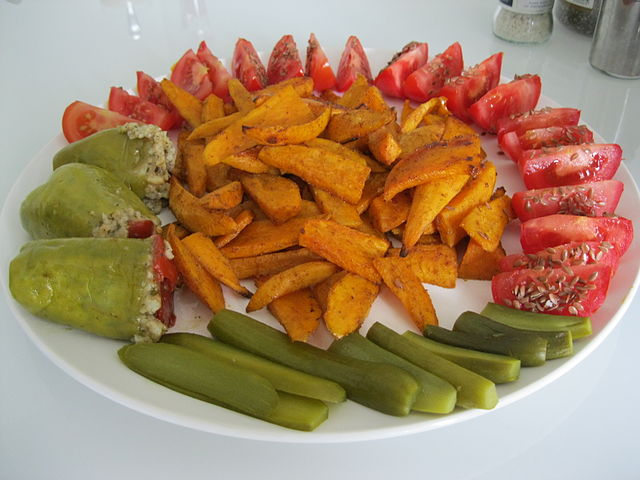 Vegan dish with dolma -- AilinParsa 