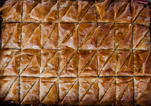 Baklava photograph by Diana Pappas.