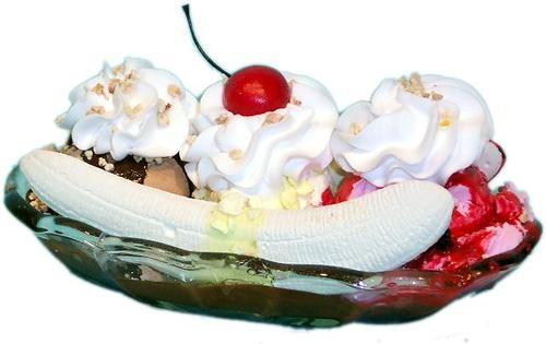 Banana split.