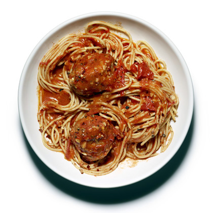 spaghetti and meatballs