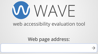 Screenshot: WAVE input box