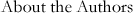 About the Authors