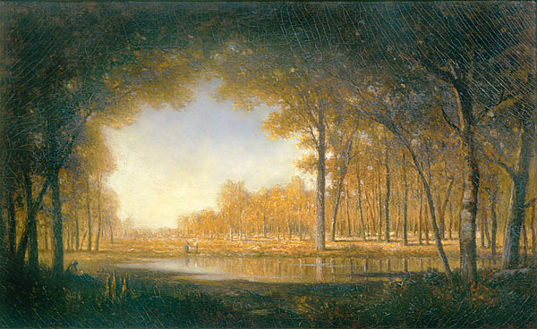 Forest at Fontainebleau painting